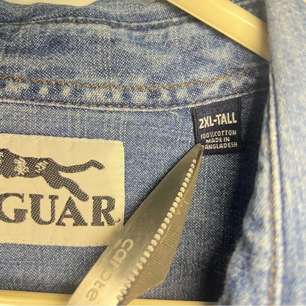Jaguar Casual Denim Button Down Shirt - Picture 3 of 5